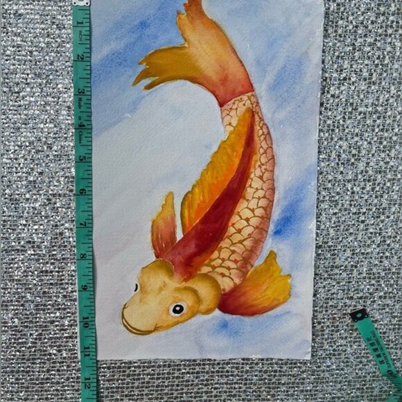 Fish Watercolor original painting - Picture 3 of 4